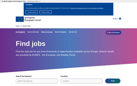 Search Jobs | Europass - Europa EU