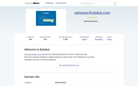 Gateway.flydubai.com website. Welcome to flydubai.