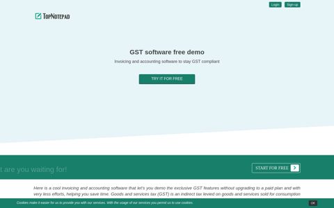 GST software demo for free - TopNotepad