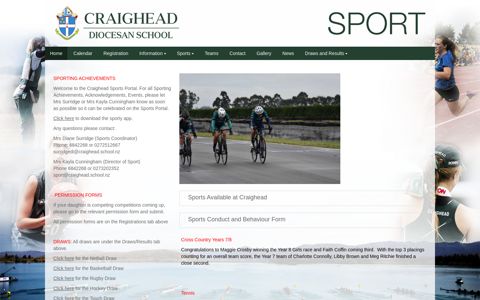 Craighead Diocesan - Home - Sporty.co.nz