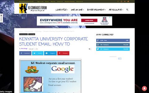Kenyatta University Corporate Student Email: How To | K.U ...