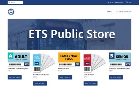 ETS Public Online Store - City of Edmonton