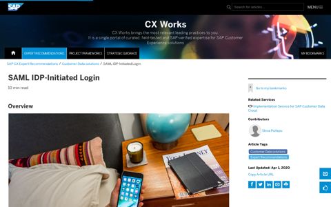 CX Works | SAML IDP-Initiated Login - SAP