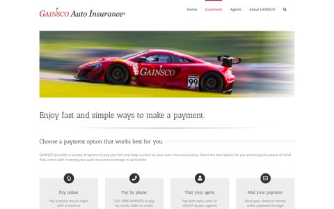 Make A Car Insurance Payment | GAINSCO Auto Insurance®