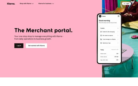 The Merchant portal | Klarna US
