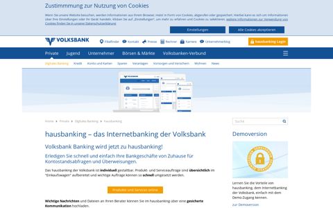hausbanking - Ihr Internet Banking | Volksbank