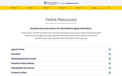 Online Resources - Liberty Mutual – Helping You Succeed