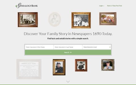 GenealogyBank: Genealogy, Family History & Ancestry Search