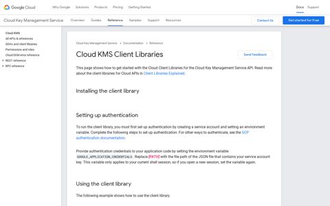Cloud KMS Client Libraries | Cloud KMS Documentation ...