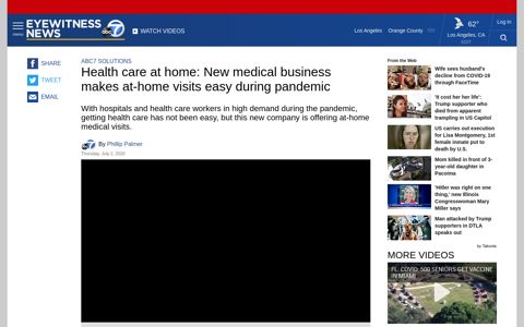 Health care at home: New medical business makes at-home ...