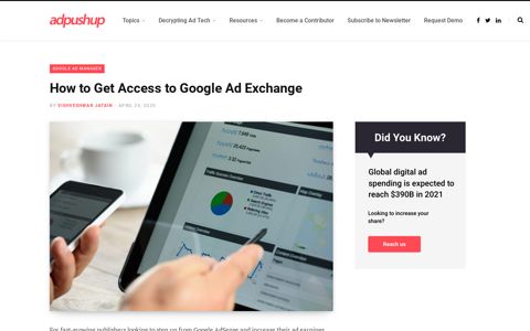 How to Get Access to Google Ad Exchange (AdX) - AdPushup