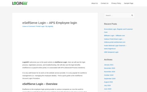 eSelfServe Login - APS Employee login - LoginDIY
