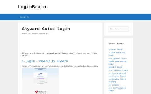 Skyward Gcisd - Login - Powered By Skyward - LoginBrain