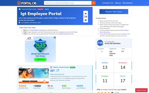 Igt Employee Portal