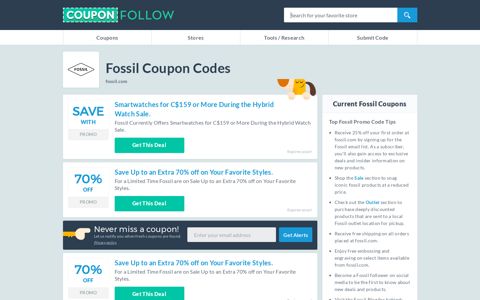 Fossil.com Coupon Codes 2020 (70% discount) - December ...