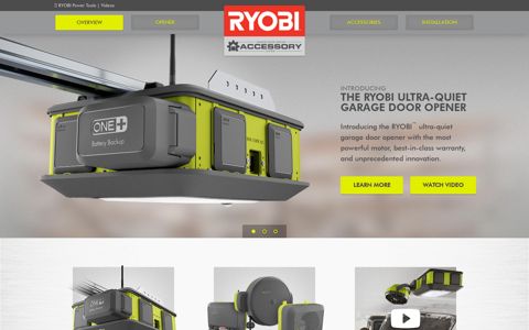 Home | RYOBI Garage Door Opener