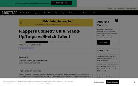 Flappers Comedy Club, Stand-Up/Improv/Sketch Talent ...