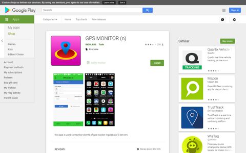GPS MONITOR (n) - Apps on Google Play