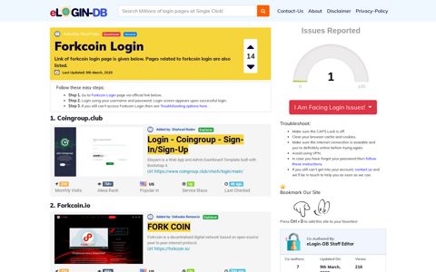 Forkcoin Login - A database full of login pages from all over ...