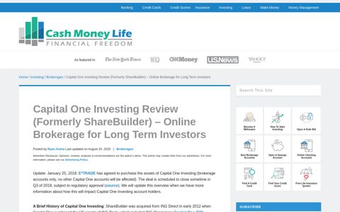 Capital One Investing Review (formerly ShareBuilder) - Online ...