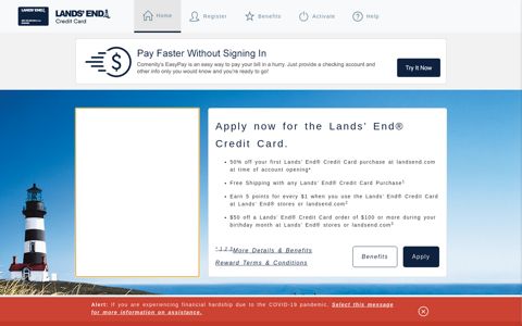 Lands' End® Credit Card - Home - Comenity