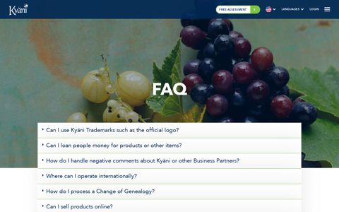 Kyäni FAQ | Business Partner Frequently Asked Questions
