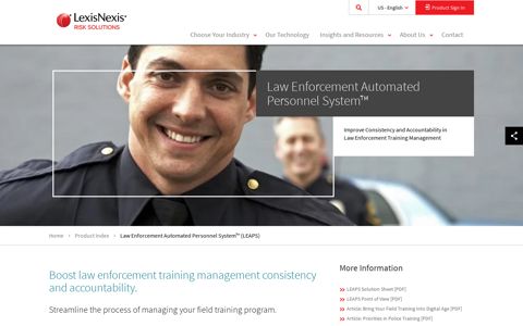 Law Enforcement Automated Personnel System - LexisNexis ...