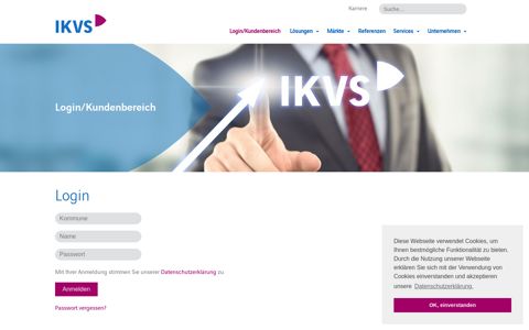 Login/Kundenbereich - Axians IKVS GmbH