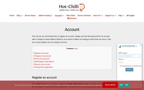 Account | jabber.hot-chilli.net