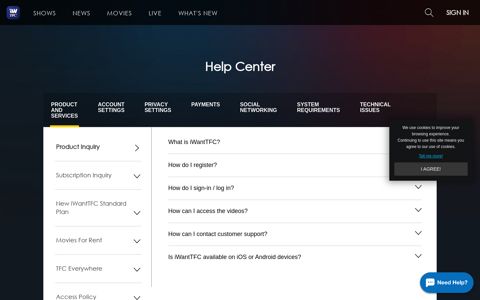 Help Center | iWantTFC Official Site - TFC tv