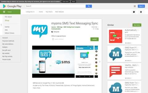 mysms SMS Text Messaging Sync - Apps on Google Play