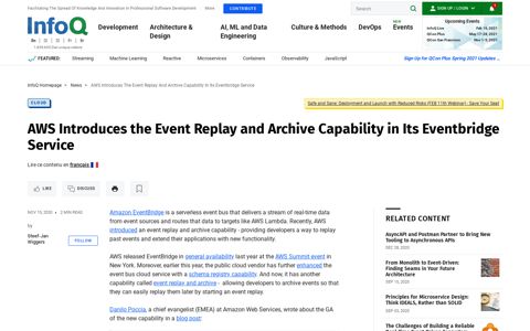 AWS Introduces the Event Replay and Archive Capability in Its ...