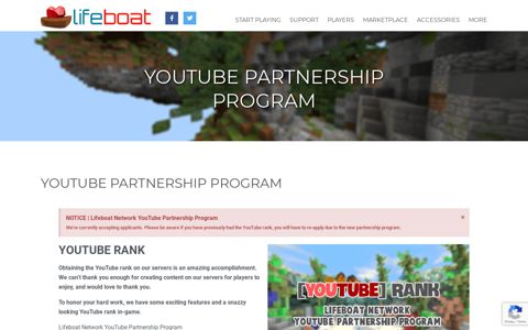 YouTube Partnership Program - Lifeboat Network
