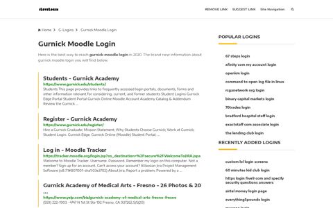 Gurnick Moodle Login ❤️ One Click Access - iLoveLogin