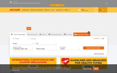 Pegasus Airlines: Book Cheap Flight Tickets - Lowest Price ...