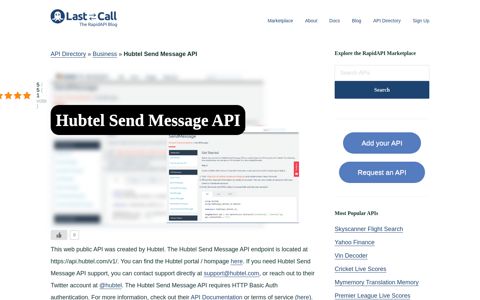 Hubtel Send Message API (Overview, SDK Documentation ...