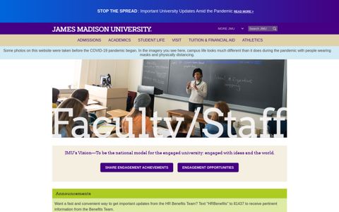 Faculty & Staff - James Madison University