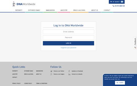 Log In | DNA Worldwide