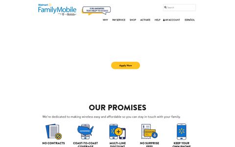 Low Price Unlimited Plans | No Contract | Walmart Family Mobile