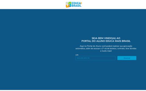 Portal do aluno - Login - Educa Mais Brasil