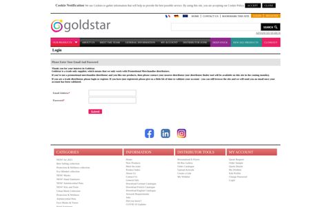 Login - Goldstar