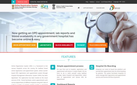 Online Registration System - ORS Patient Portal