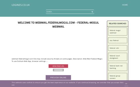 Welcome to Webmail.federalmogul.com - Federal-Mogul WebMail ...