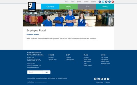 Employee Portal | Goodwill Industries of Northwest North ...