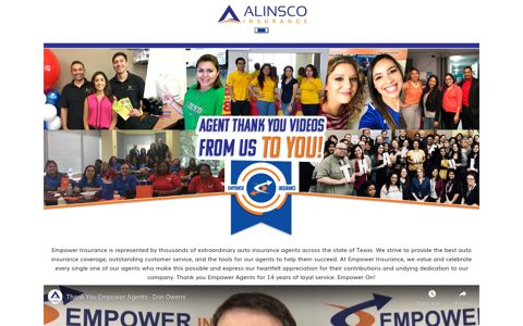 Agent Thank You Videos | Empower Insurance - Alinsco