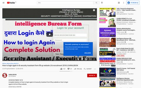 How to login again in ib security Assistant form fill up website ...