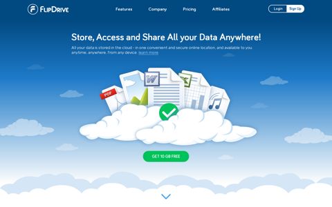 FlipDrive | Free Secure Online Cloud File Storage, Internet ...