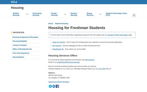 Housing for Freshman Students | UCLA Housing