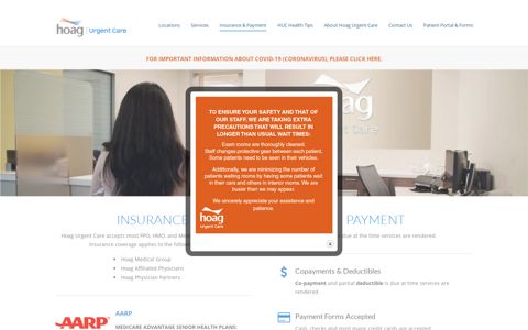 Insurance & Billing | Hoag Urgent Care