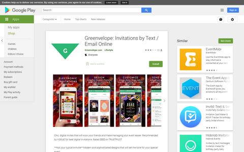Greenvelope: Invitations by Text / Email Online – Apps on ...